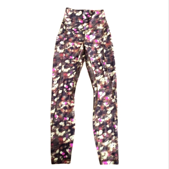 Lululemon Align High-Rise Pant 25" Soft Focus Splatter Green Multi Size 2 - Picture 1 of 14